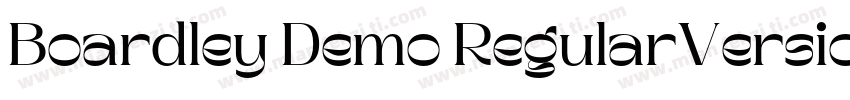 Boardley Demo RegularVersion字体转换